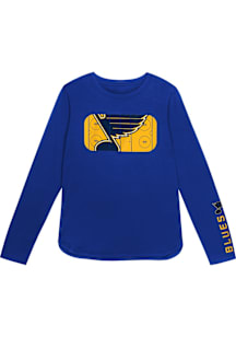 St Louis Blues Boys Blue Cross Ice Long Sleeve T-Shirt