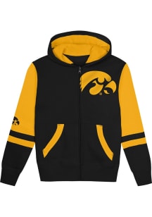 Boys  Iowa Hawkeyes Stadium Colorblock Long Sleeve Full Zip Hooded Sweatshirt