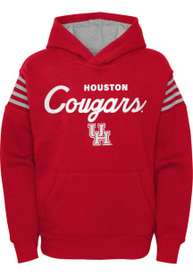 Houston Cougars Youth Red Champ is Here Long Sleeve Hoodie