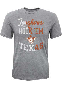 Texas Longhorns Youth Grey Ol Slang Short Sleeve Fashion T-Shirt