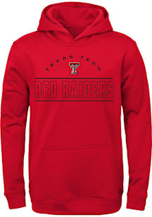 Texas Tech Red Raiders Youth Red Team Color Long Sleeve Hoodie