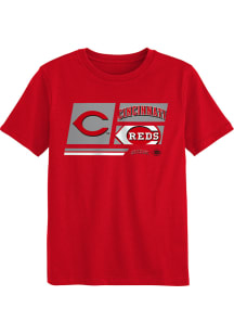 Cincinnati Reds Boys Red Multi Hitter Short Sleeve T-Shirt