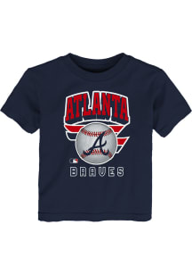 Atlanta Braves Toddler Navy Blue Ninety Seven Short Sleeve T-Shirt