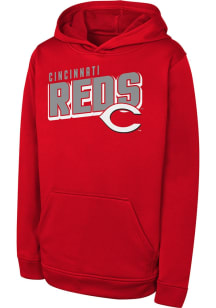 Cincinnati Reds Youth Red Cyber Punk Long Sleeve Hoodie