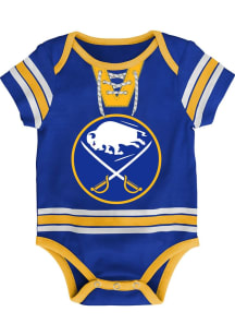 Buffalo Sabres Baby Blue Hockey Pro Design Short Sleeve One Piece