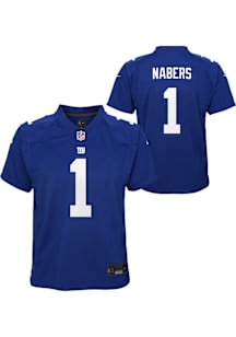 Malik Nabers New York Giants Youth Blue Nike Home Replica Football Jersey