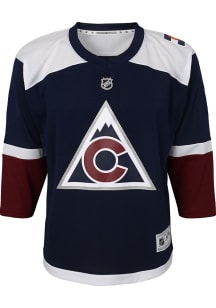 Colorado Avalanche Youth Navy Blue Blank Replica Third Alt Hockey Jersey