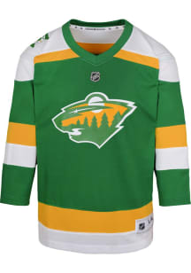 Minnesota Wild Youth Green Blank Replica Third Alt Hockey Jersey