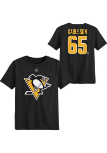 Erik Karlsson  Pittsburgh Penguins Boys Black NN Short Sleeve T-Shirt