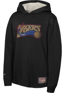 Mitchell and Ness Philadelphia 76ers Youth  Thermal Long Sleeve Hoodie