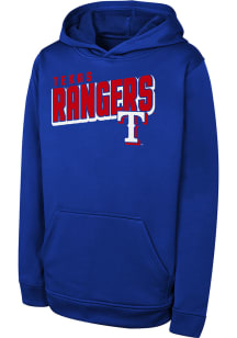 Texas Rangers Youth Blue Cyber Punk Long Sleeve Hoodie