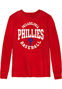 Philadelphia Phillies Boys Red Around The Block Long Sleeve T-Shirt