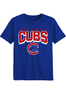 Chicago Cubs Boys Blue On The Block Short Sleeve T-Shirt