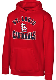 St Louis Cardinals Youth Red Home Town Long Sleeve Hoodie