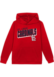 St Louis Cardinals Boys Red Cyber Punk Performance Long Sleeve Hooded Sweatshirt