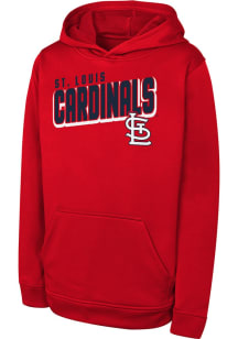 St Louis Cardinals Youth Red Cyber Punk Long Sleeve Hoodie