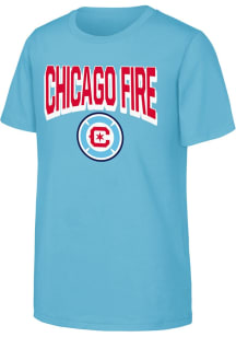 Chicago Fire Youth Light Blue On The Block Short Sleeve T-Shirt