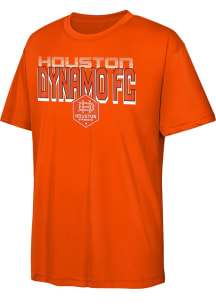 Houston Dynamo Youth Orange Fade To Black Short Sleeve T-Shirt