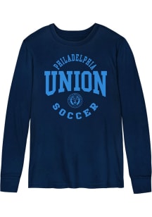 Philadelphia Union Boys Navy Blue Around The Block Long Sleeve T-Shirt