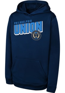 Philadelphia Union Youth Navy Blue Cyber Punk Long Sleeve Hoodie