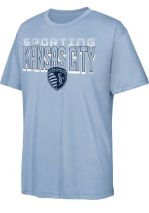 Sporting Kansas City Youth Light Blue Fade To Black Short Sleeve T-Shirt