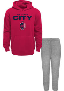 St Louis City SC Toddler Red Dynamic Duo Set Top and Bottom