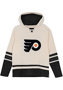 Philadelphia Flyers Boys White Ageless Away Long Sleeve Hooded Sweatshirt