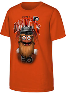 Gritty  Outer Stuff Philadelphia Flyers Youth Orange Mascot Highlights Short Sleeve T-Shirt