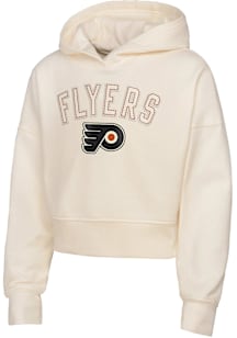 Philadelphia Flyers Girls White Blitz Long Sleeve Hooded Sweatshirt