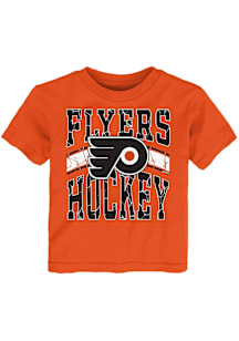 Philadelphia Flyers Toddler Orange Ice Crack Short Sleeve T-Shirt