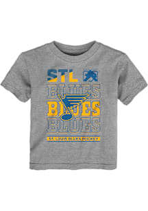 St Louis Blues Toddler Grey Timeless Short Sleeve T-Shirt