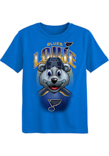 Louie  Outer Stuff St Louis Blues Boys Blue Mascot Highlights Short Sleeve T-Shirt