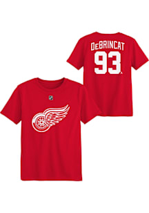 Alex DeBrincat  Detroit Red Wings Boys Red NN Short Sleeve T-Shirt