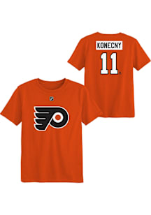 Travis Konecny  Philadelphia Flyers Boys Orange NN Short Sleeve T-Shirt