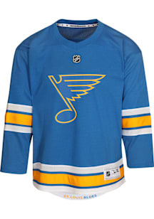 St Louis Blues Baby Blue Home Replica Blank Hockey Jersey