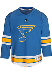 STL Blues Boys Blue Home Replica Blank Hockey Jersey