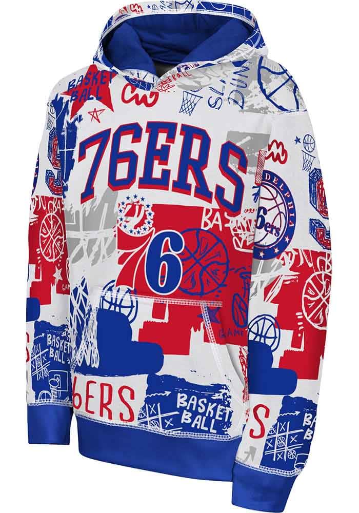 sixers nike warm up hoodie