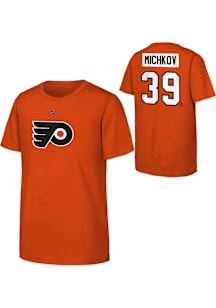Matvei Michkov Philadelphia Flyers Youth Orange NN Player Tee