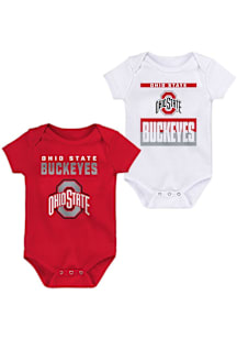Baby Red Ohio State Buckeyes Huddle &amp; Cuddle One Piece Set