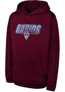 Colorado Rapids Youth Maroon Extra Point Long Sleeve Hoodie