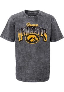 Iowa Hawkeyes Youth Black ALL STAR Short Sleeve Fashion T-Shirt