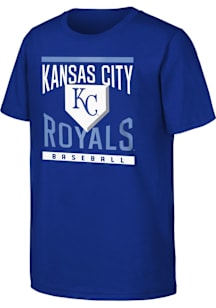 Kansas City Royals Youth Blue Loaded Base Short Sleeve T-Shirt