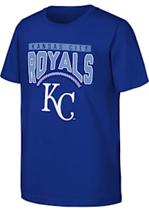 Kansas City Royals Youth Blue Shut Out Short Sleeve T-Shirt