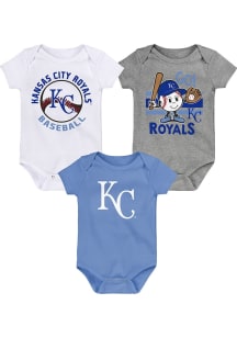 Kansas City Royals Baby Light Blue Ball Park 3PK One Piece