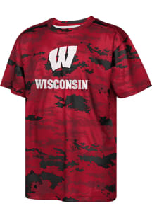 Youth Red Wisconsin Badgers Scrimmage Short Sleeve T-Shirt