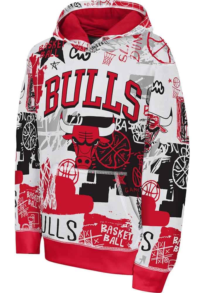 Chicago Bulls Boys Wild Style Hoodie Ã‚Â Red 133425671