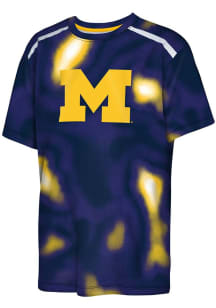 Youth Blue Michigan Wolverines End Zone Short Sleeve T-Shirt