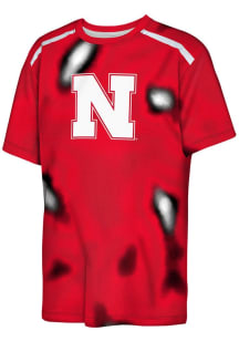 Youth Red Nebraska Cornhuskers End Zone Short Sleeve T-Shirt