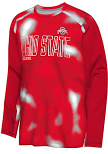 Ohio State Buckeyes Youth Red In The Zone Long Sleeve T-Shirt