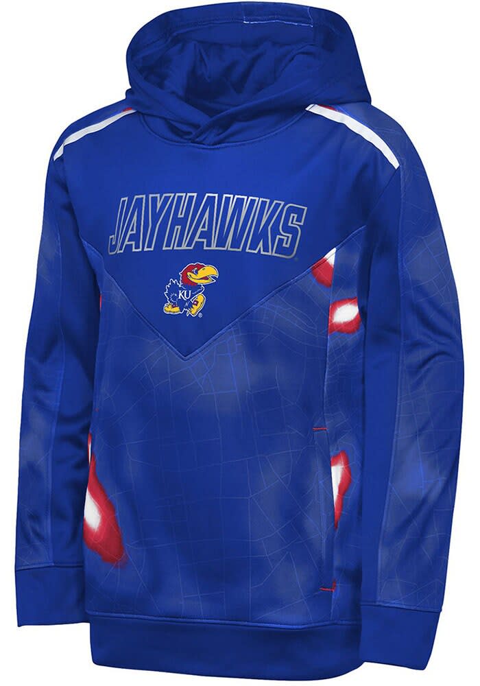 Kansas Jayhawks Youth ROYAL Offensive Line Long Sleeve